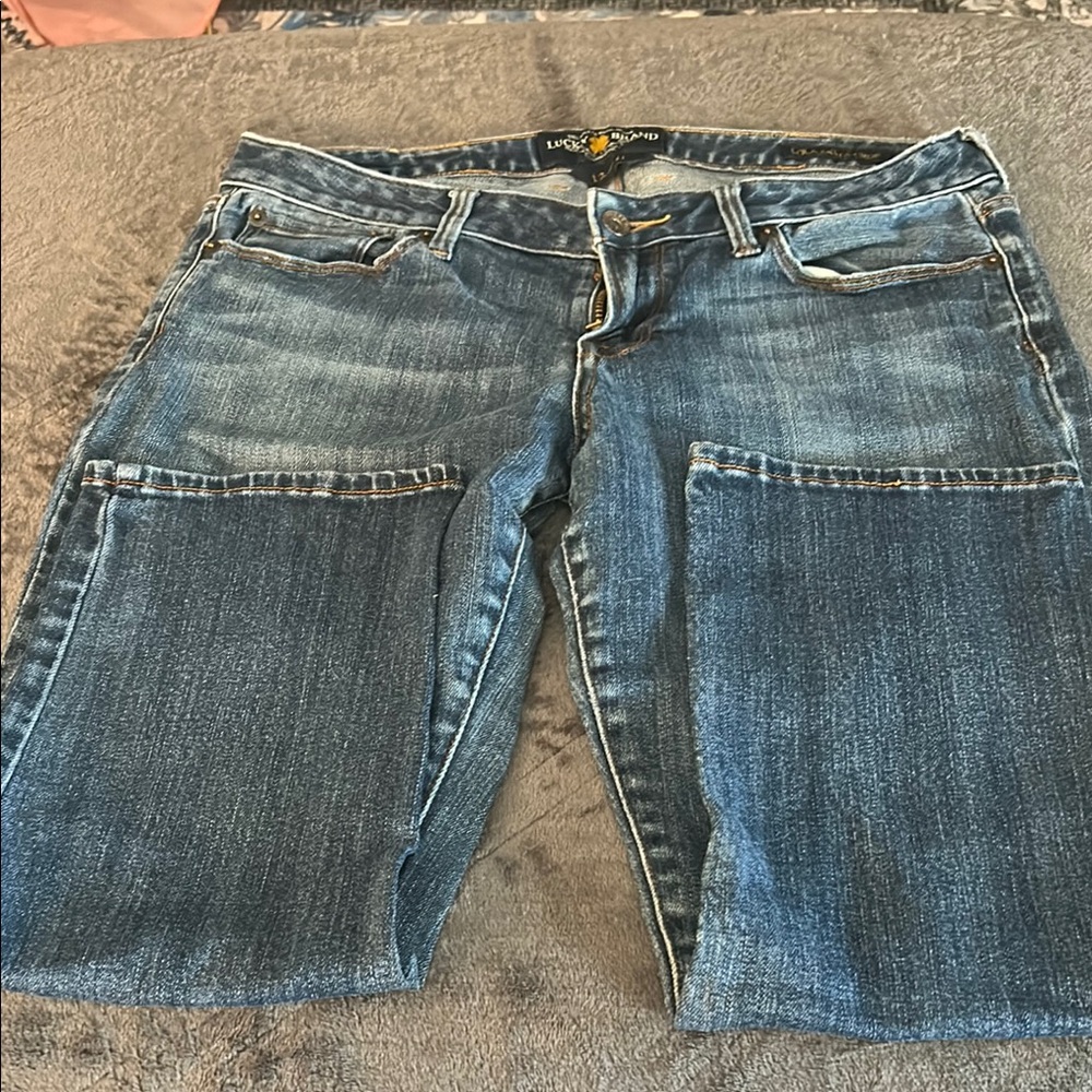 Women's Lucky Crop Blue Jeans